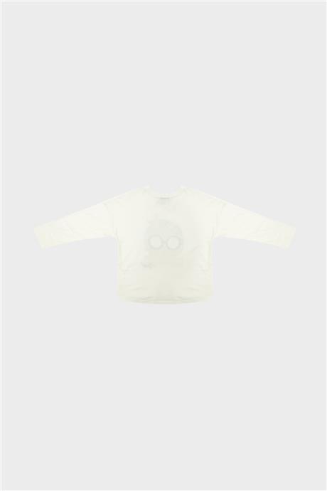 Tyess Kız Çocuk Ekru Tshirt