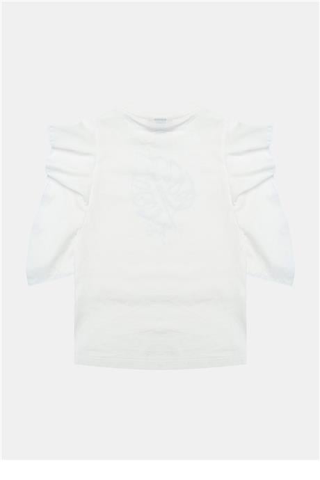 Tyess Kız Çocuk Ekru Tshirt