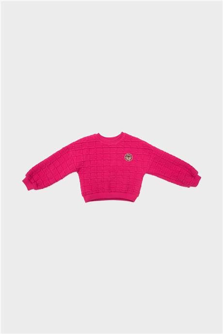 Tyess Kız Çocuk Fuşya Sweatshirt