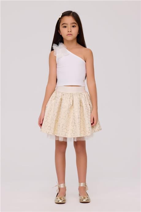 Tyess Girl Gold SkirtTyess Girl Gold Skirt