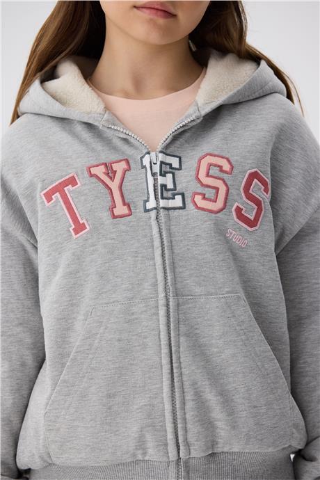 Tyess Kız Çocuk Gri Eşofman Altı
