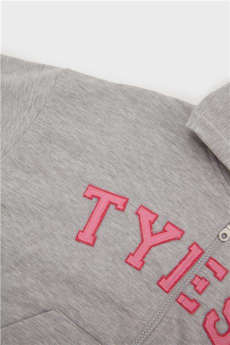 Tyess Kız Çocuk Gri Sweatshirt