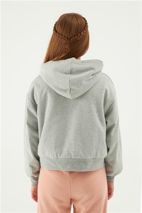 Tyess Kız Çocuk Gri Sweatshirt