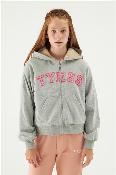 Tyess Kız Çocuk Gri Sweatshirt