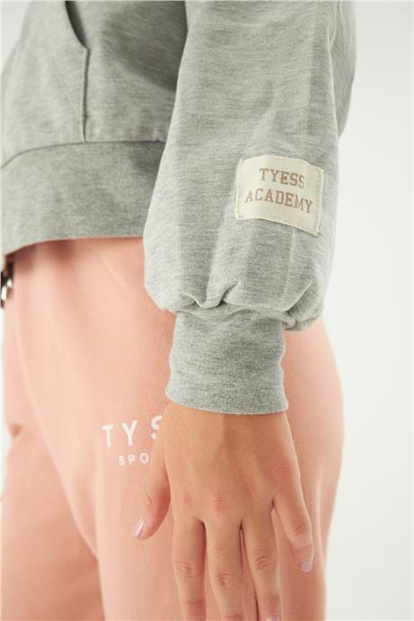 Tyess Kız Çocuk Gri Sweatshirt