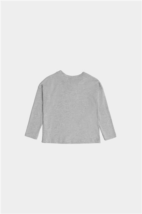 Tyess Kız Çocuk Gri T-Shirt