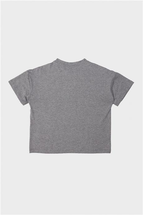 Tyess Kız Çocuk Gri T-Shirt