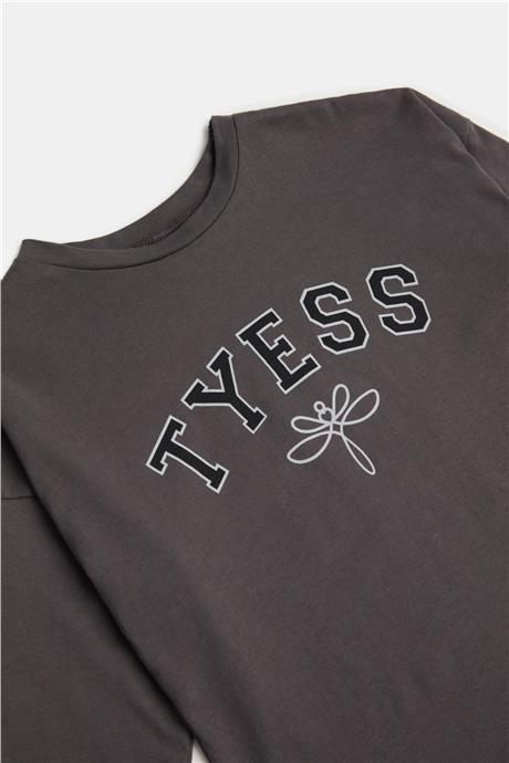 Tyess Kız Çocuk Gri T-Shirt