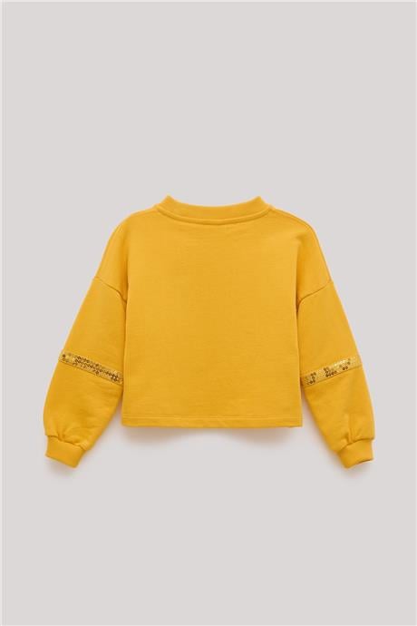 Tyess Kız Çocuk Hardal Sweatshirt