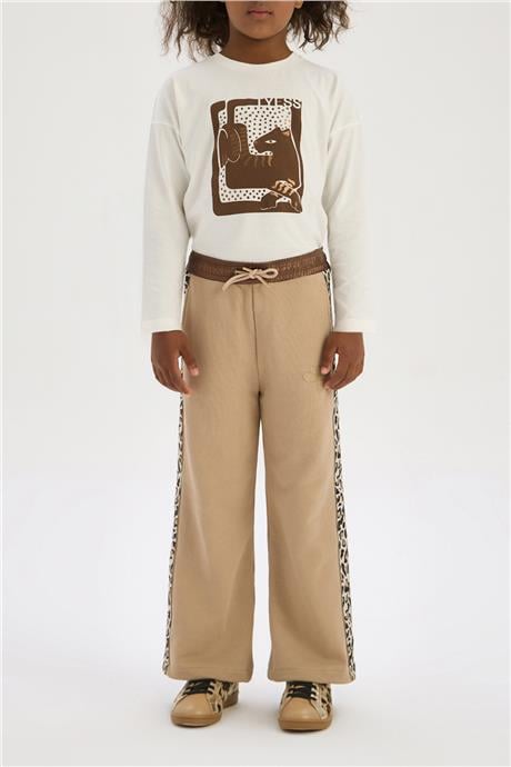 Tyess Girl Brown Tracksuit BottomTyess Girl Brown Tracksuit Bottom
