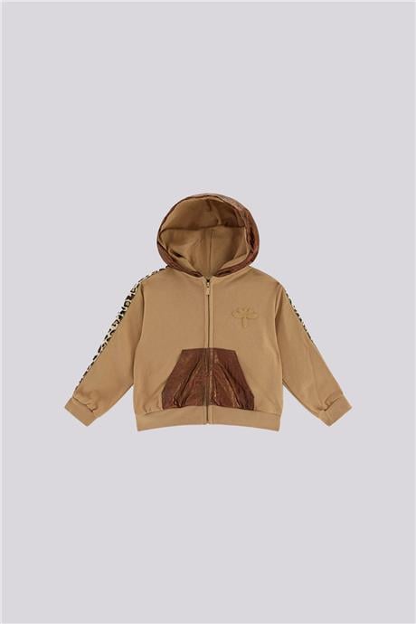 Tyess Girl Brown Tracksuit TopTyess Girl Brown Tracksuit Top