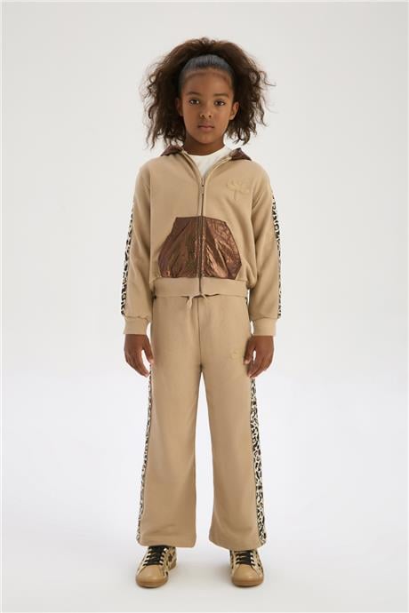 Tyess Girl Brown Tracksuit TopTyess Girl Brown Tracksuit Top