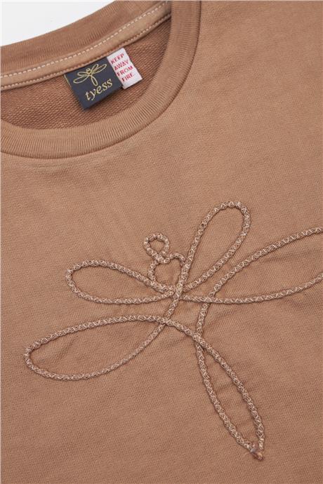 Tyess Kız Çocuk Kiremit Sweatshirt