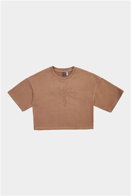 Tyess Kız Çocuk Kiremit Sweatshirt