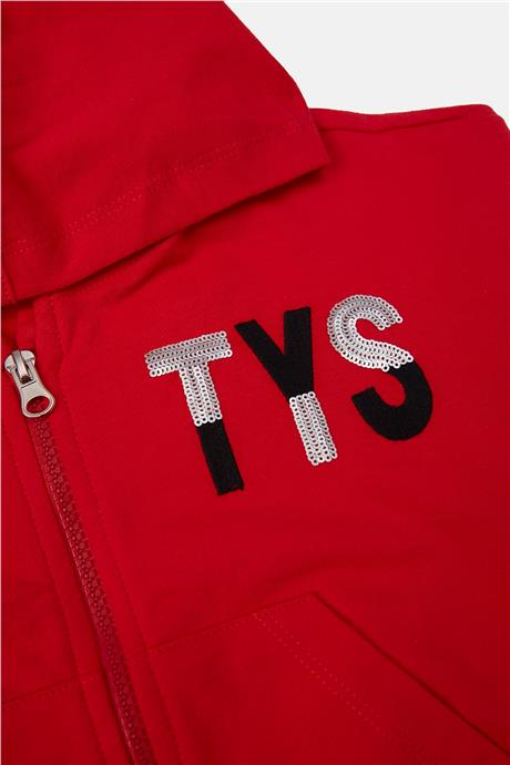 Tyess Kız Çocuk Kırmızı Sweatshirt