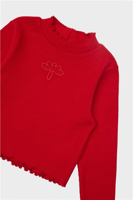 Tyess Kız Çocuk Kırmızı T-Shirt