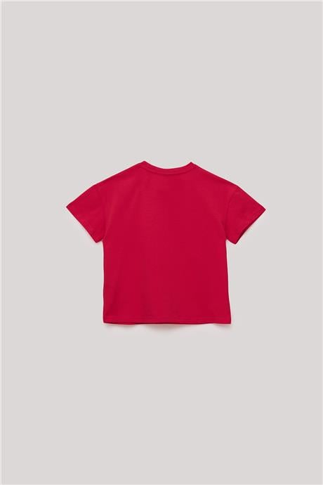 Tyess Kız Çocuk Kırmızı T-Shirt