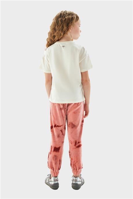 Tyess Kız Çocuk Krem T-Shirt