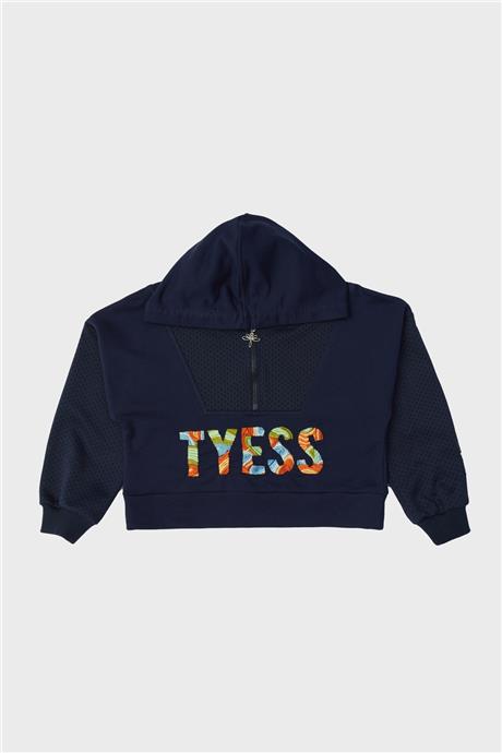 Tyess Kız Çocuk Lacivert Eşofman Üstü