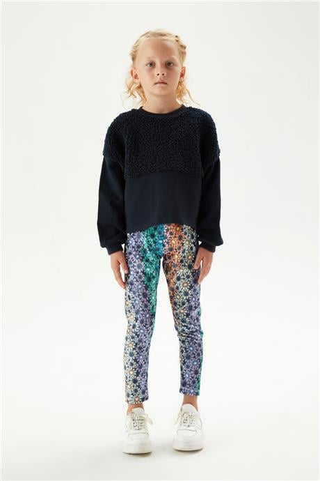 Tyess Kız Çocuk Lacivert Sweatshirt