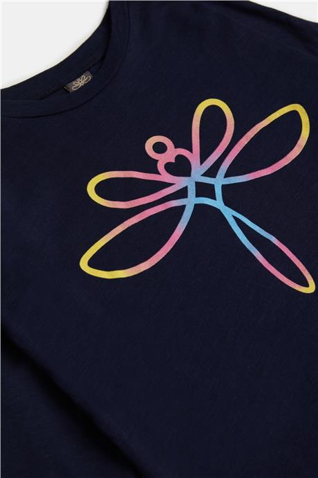 Tyess Kız Çocuk Lacivert T-Shirt