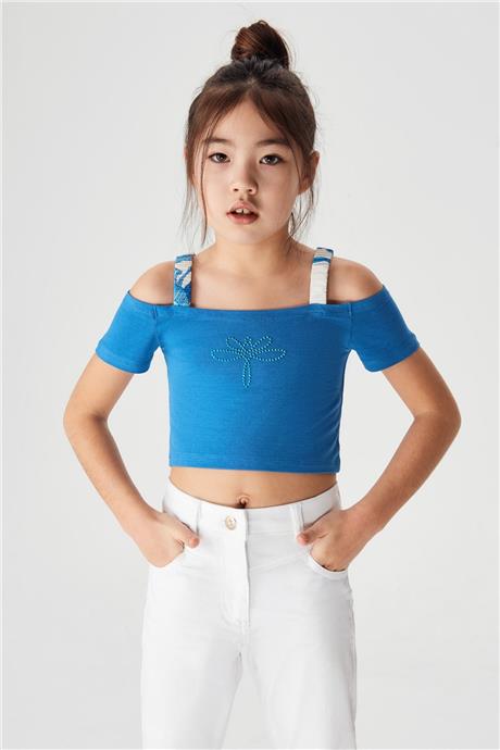 Tyess Kız Çocuk Lacivert T-Shirt