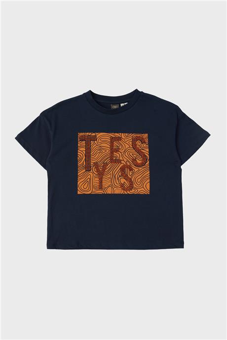 Tyess Kız Çocuk Lacivert T-Shirt
