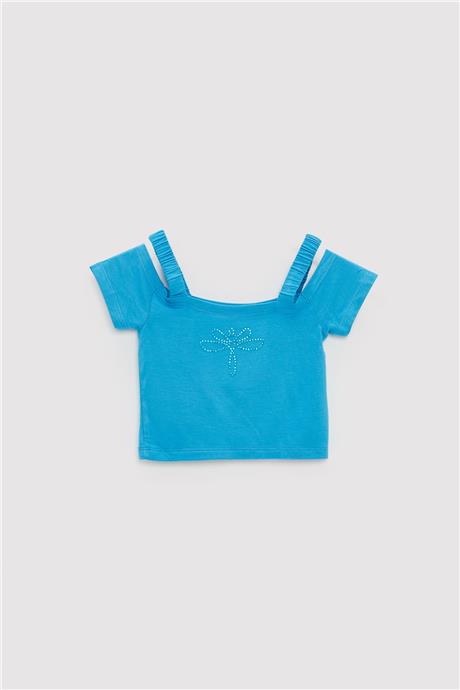 Tyess Kız Çocuk Lacivert T-Shirt
