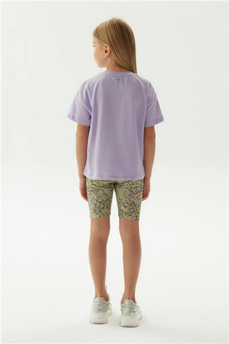 Tyess Kız Çocuk Lila T-Shirt