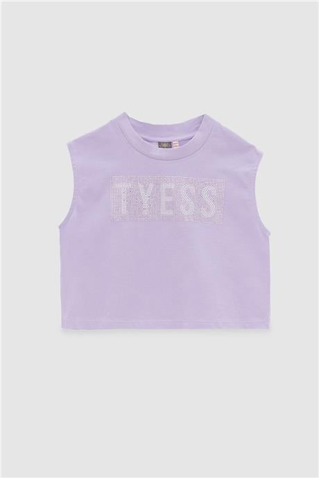 Tyess Kız Çocuk Lila T-Shirt
