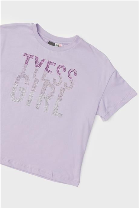 Tyess Kız Çocuk Lila T-Shirt