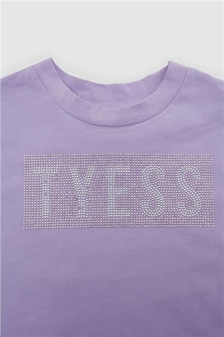 Tyess Kız Çocuk Lila T-Shirt