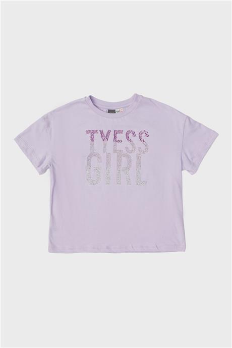 Tyess Kız Çocuk Lila T-Shirt