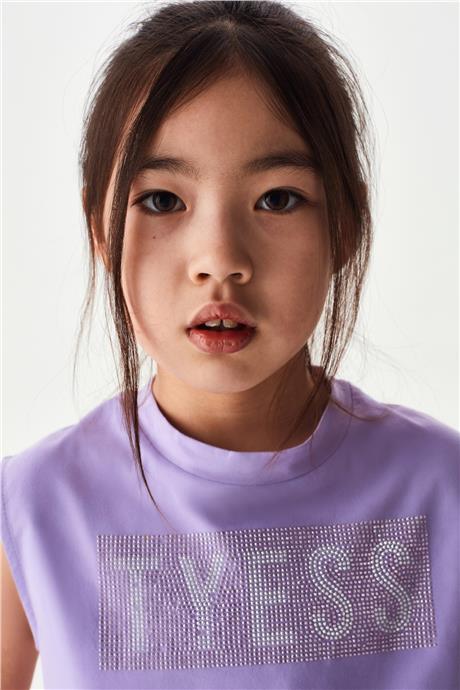 Tyess Kız Çocuk Lila T-Shirt