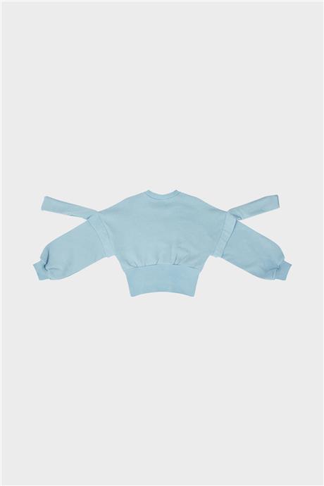 Tyess Kız Çocuk Mavi Sweatshirt