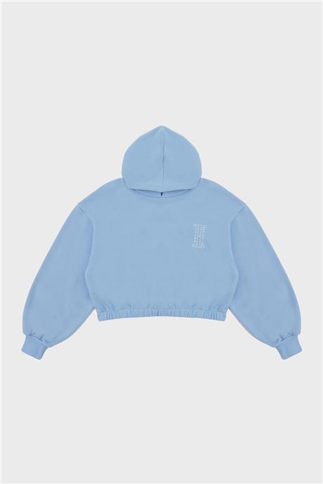 Tyess Kız Çocuk Mavi Sweatshirt