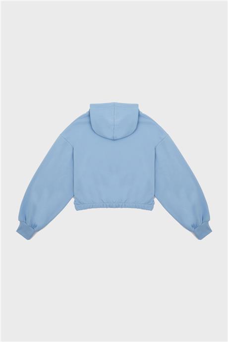 Tyess Kız Çocuk Mavi Sweatshirt