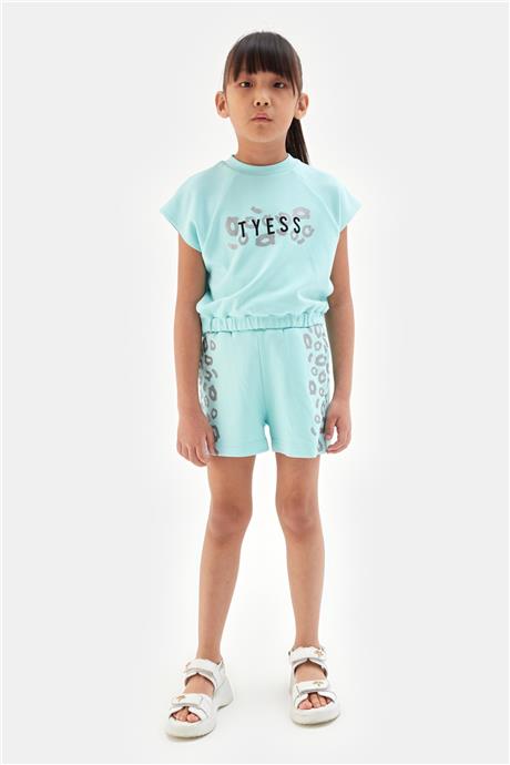 Tyess Kız Çocuk Mavi Tshirt