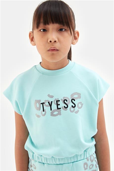 Tyess Kız Çocuk Mavi Tshirt