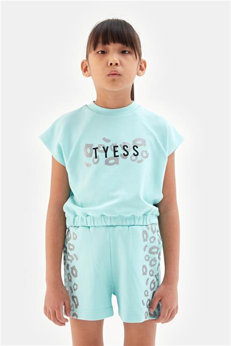 Tyess Kız Çocuk Mavi Tshirt