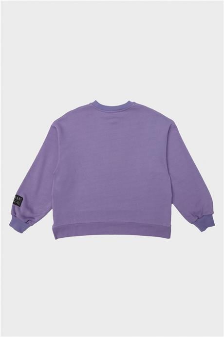 Tyess Kız Çocuk Mor Sweatshirt