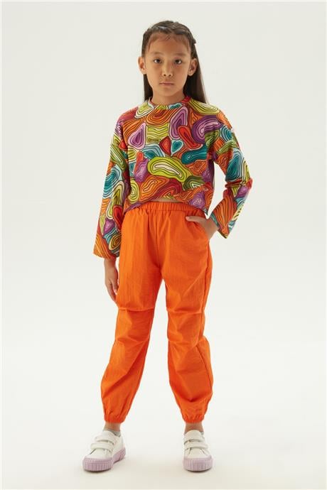 Tyess Kız Çocuk Oranj Pantolon