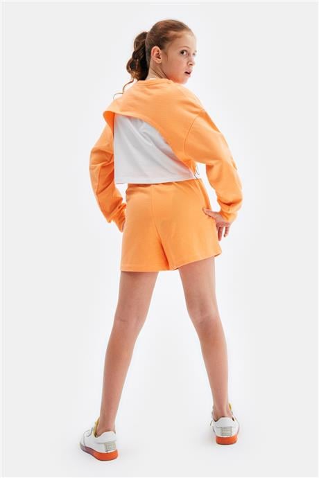 Tyess Kız Çocuk Oranj Sweatshirt