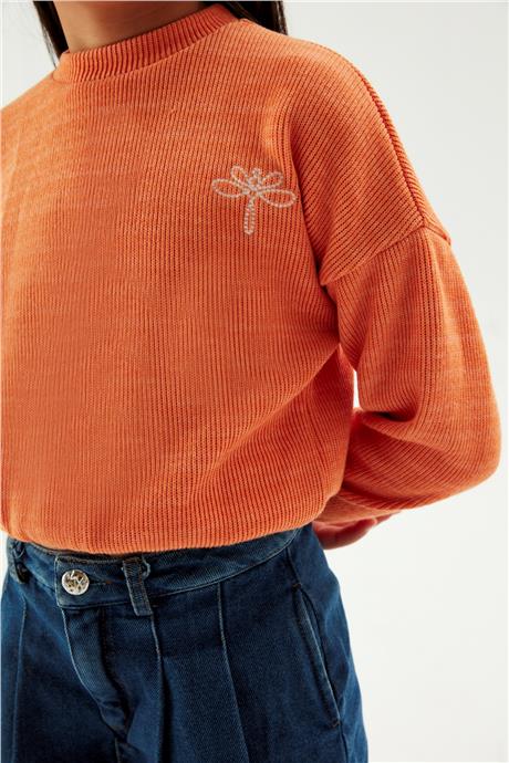Tyess Kız Çocuk Oranj Sweatshirt