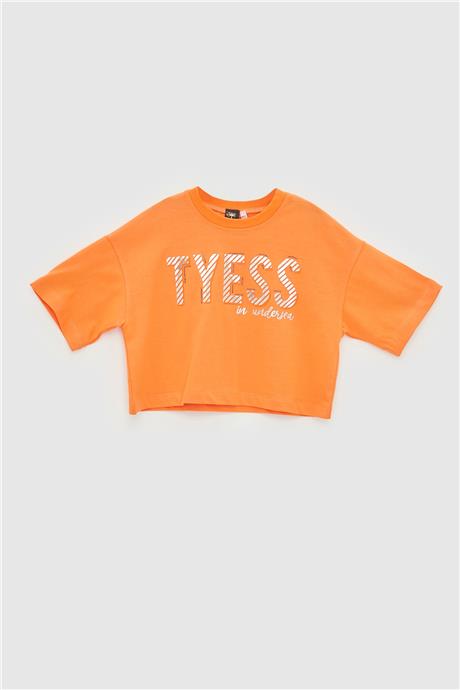 Tyess Kız Çocuk Oranj T-Shirt