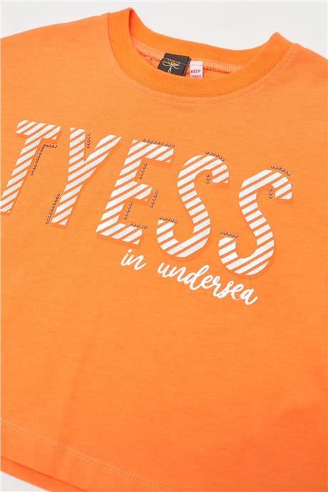 Tyess Kız Çocuk Oranj T-Shirt
