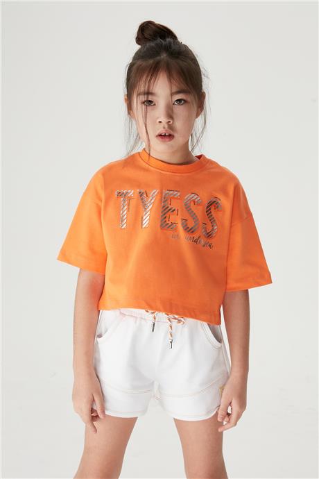 Tyess Kız Çocuk Oranj T-Shirt