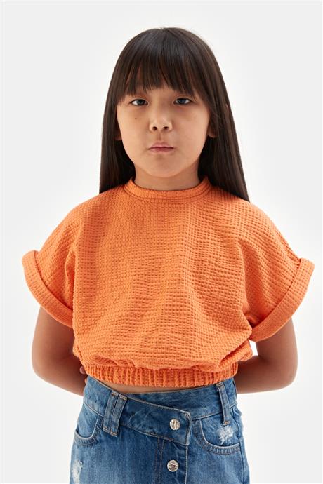 Tyess Kız Çocuk Oranj Tshirt