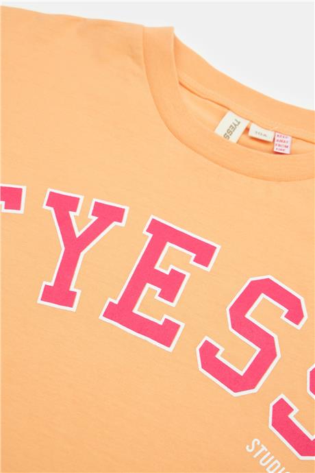 Tyess Kız Çocuk Oranj Tshirt