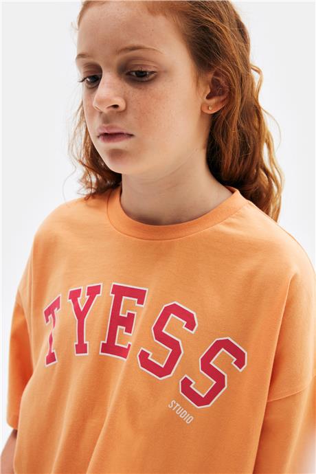 Tyess Kız Çocuk Oranj Tshirt